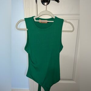 Medium green Stella Dallas body suit.
